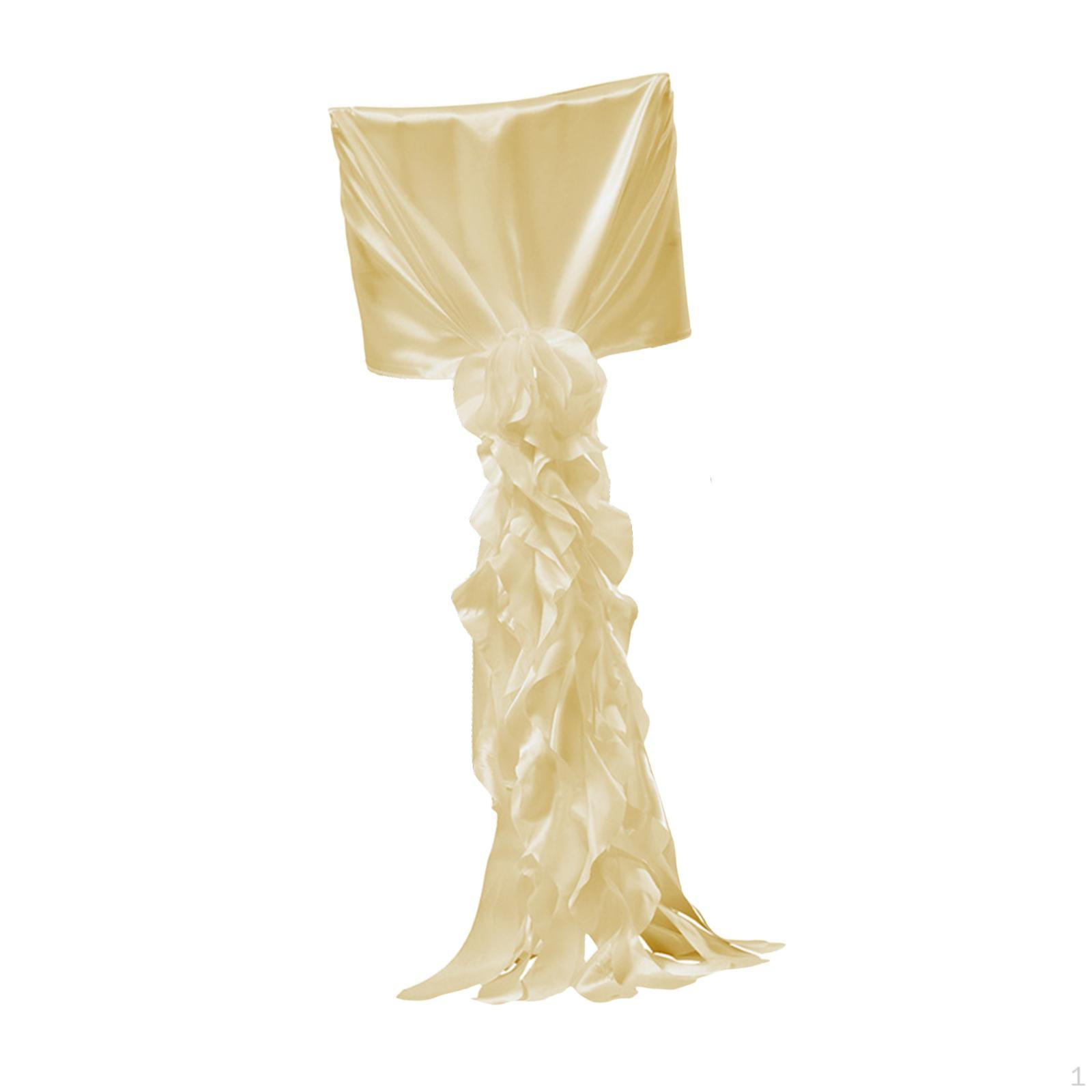 

Чохол для крісла для особливих подій. Задня кепка з високою спідницею шампанського