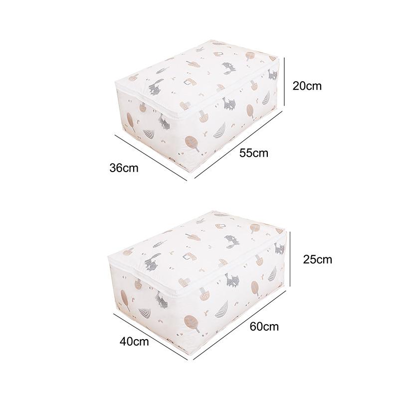 Foldable Storage Bag Clothes Blanket Quilt Closet Sweater Organizer Box Pouches Fashion  Clothes Cabinet Organizer Bags
