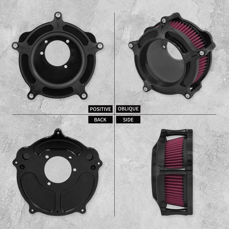 Motorcycle Air Filter Intake Air Cleaner System Kit For Harley Sportster XL Iron 883 1200 Touring Road King Softail Dyna FLHT