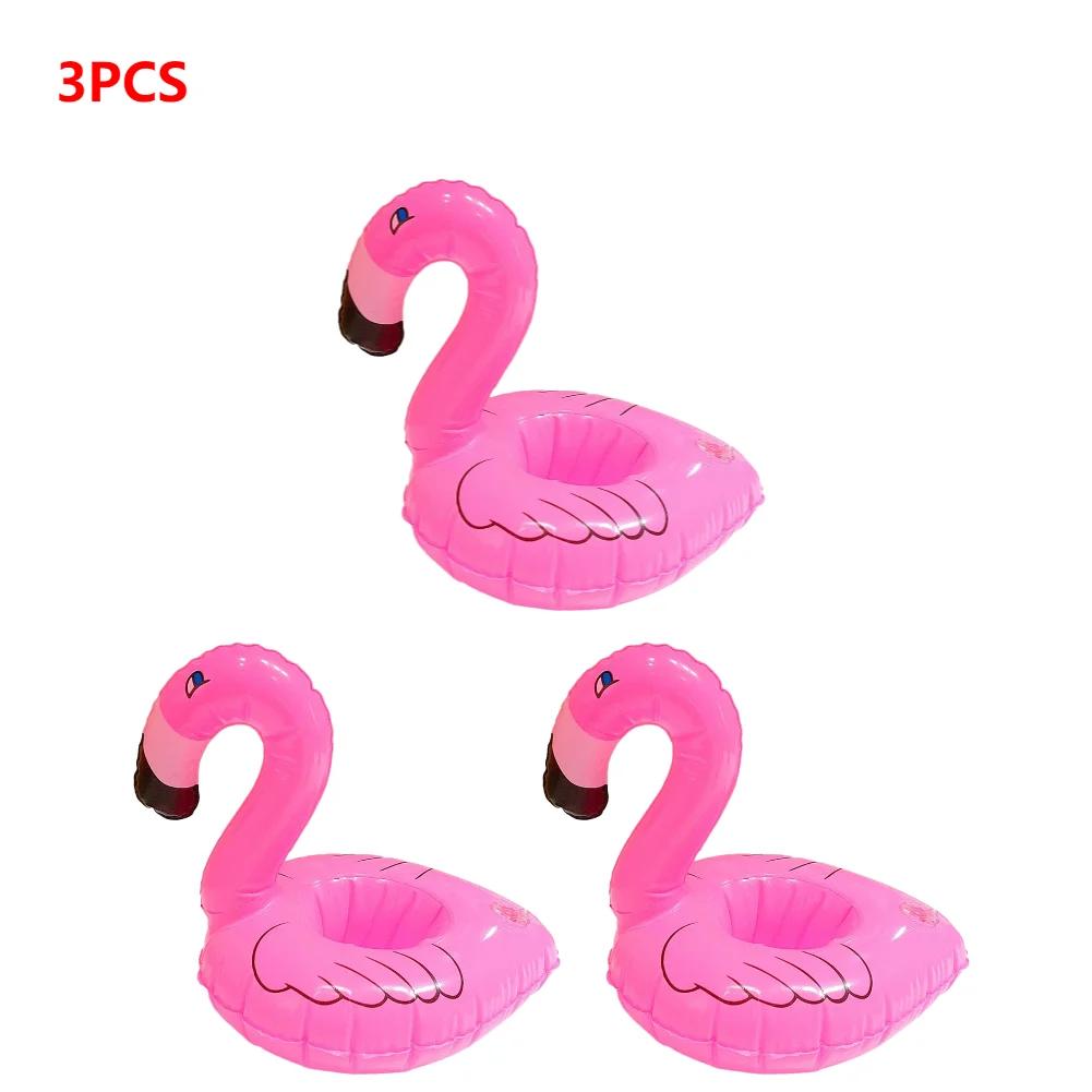 1-30PCS Float Inflatable Flamingo Drink Cup Holder Party Decor Water Cup Holder Swimming Pool Toys Beach Inflatables Party Decor