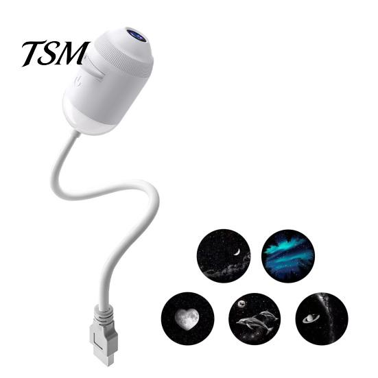 Underwater World Projection Lamp 2 In 1 Star Projector Night Light, USB Aurora Moon Scene with Starry Sky Light Remote Control, 360 Degree Flexible