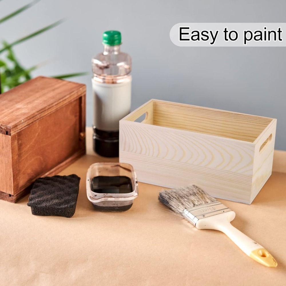 Handcrafted Storage Boxes Handle Organizer Bin Farmhouse Style Storage Container  Fruit