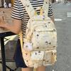 High-value summer new forest small fresh and sweet printed dog backpack Japanese cute backpack for primary and secondary school students