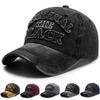 Retro THE BLACK Gewaschene Baseballkappe Herren Outdoor Baumwollkappen Modische Vintage Sportkappe Angelkappen