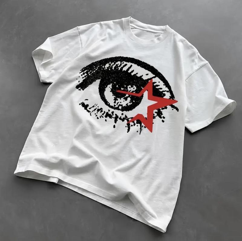 Big Eye Y2K Grunge Vintage Unisex Graphic Tee Streetwear Casual Gift Top