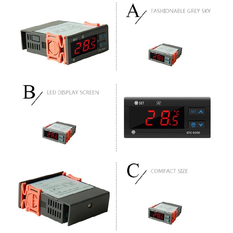Digital Electronic Thermostat for Refrigerator Freezer Fan Motor Replacement