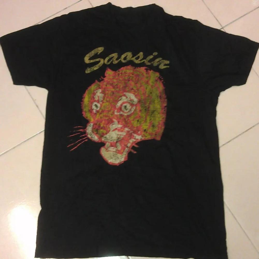 

New Popular Saosin Band Black T-Shirt Cotton Full Size S-5XL Unisex T-Shirt XXXL