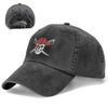 Pirate Skull Swords Baseball Cap Washed Cotton Adjustable Casual Low Profile Hat for Men Women