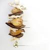 Handmade Parrot Toy Made of Corn Husk, Fur, Coconut Shell, Chewable String, Peony Flower, Phoenix Tiger Skin