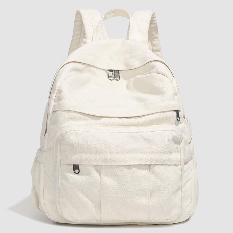 

School bag female retro Mori canvas backpack Korean version Harajuku high school college student casual versatile backpack female