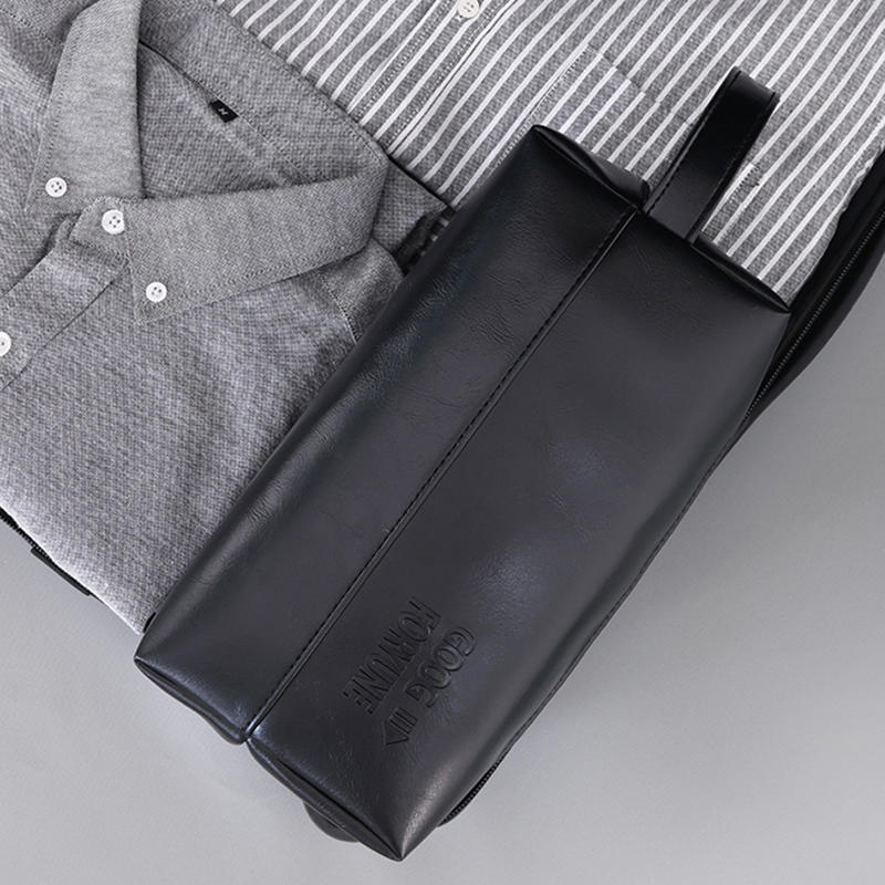 Portable Men's Travel Washing Bag Zipper Pouch Multi-Functional Toiletry Storage Bag with Handle