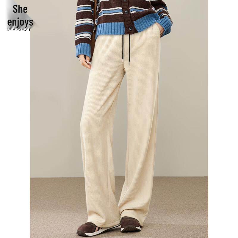 Women s Fleece-Lined Straight-Leg Casual Pants M