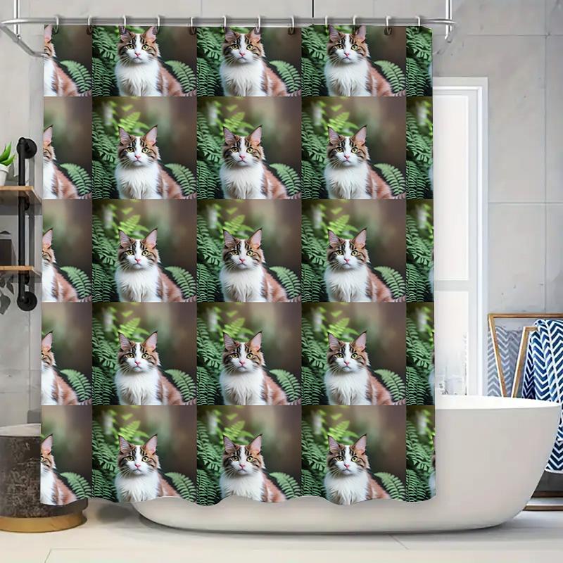 

Rainbow Unicorn Shower Curtain Blue Clouds Print Pattern For Bathroom Decor 72X72 Inch Waterproof Fabric Shower Cover With Hook W60H190(CM)-1 Pcs