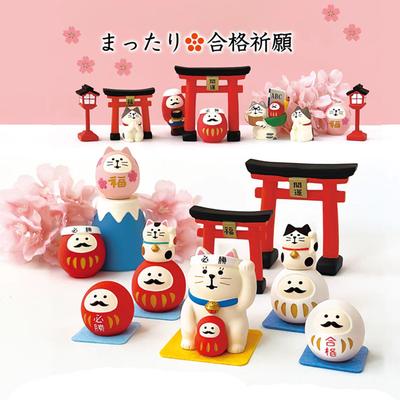 NEW! Zakka Japanese Pass the Exam Cat Desktop Decoration Cat Make a  Must Win Scene Shooting Props Home Ornament Collection