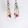 Lovely Strawberry Flower Keychain Pendant Backpack Decoration Charm Jewelry