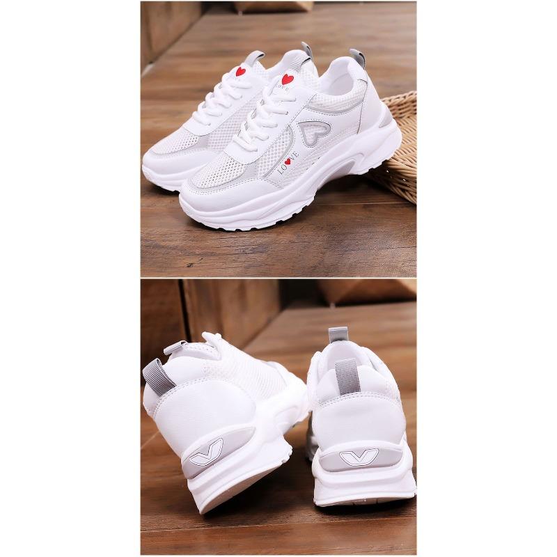 New Little White Shoes Women's Spring Korean Edition Mesh Lightweight and Comfortable Casual Running Shoes