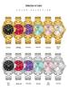 European Empress Dowager Roman Quartz Ladies' Wristwatch - Waterproof, Steel Band, Elegant Sun Pattern Design