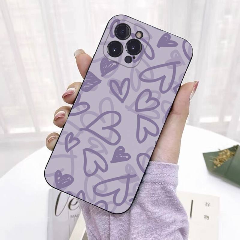 INS Fashion Sweet Love Heart Phone Case For iPhone 8 7 6 6S Plus X SE 2020 XR XS 14 11 12 13 Mini Pro Max Mobile Case