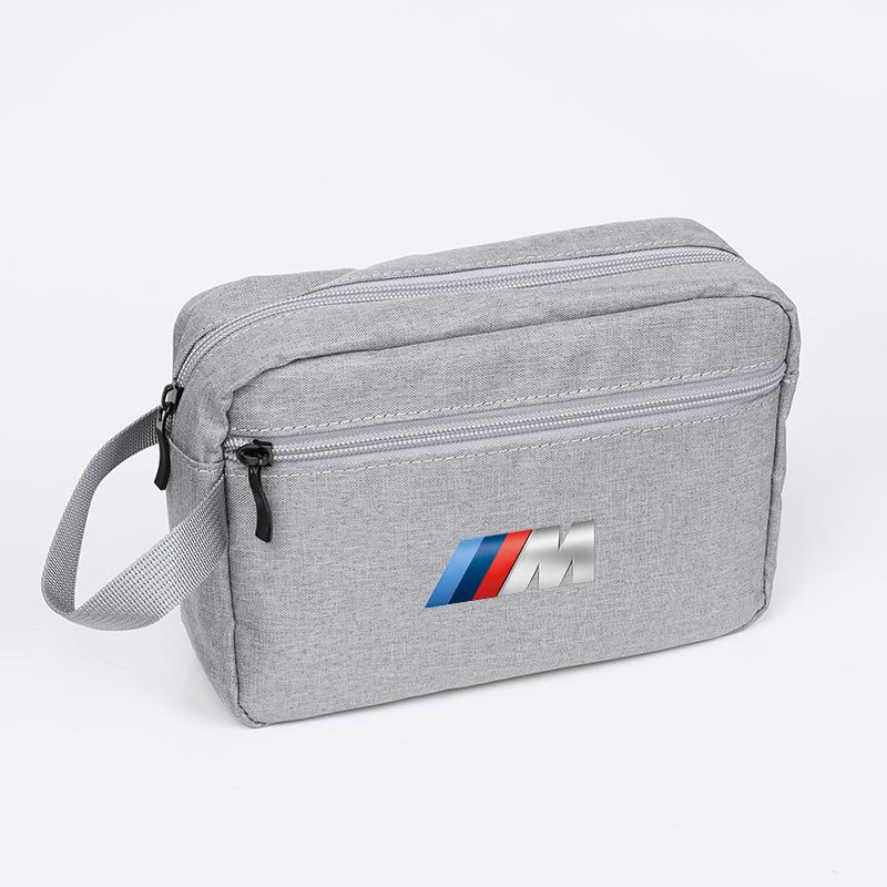 BMW Handbag Canvas Fabric Car Organizer Bag For BMW M E36 i4 G26 F40 F11 E46 E60 E70 G30 X3 X5 X7 Car Storage Bag Car Supplies EB1