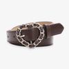 Adjustable Decorative Waist Belt Vintage Faux Leather Waistband Heart Buckle Belt  For Women