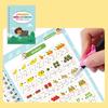 4 Stück Magisches gerilltes Schreibübungsheft Kalligrafie-Übungsbuch Für Vorschulkinder Schreibfähigkeiten Üben