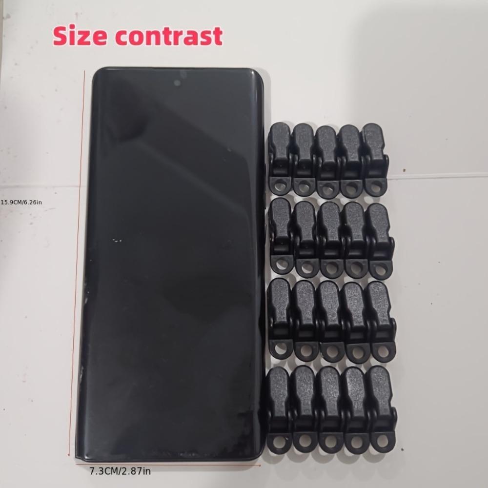 10/20pcs Windproof Tent Canopy Clip Set, Durable PC Material, Camping Tent Tarp Clamp Gripper for Securing Tarps and Shelters