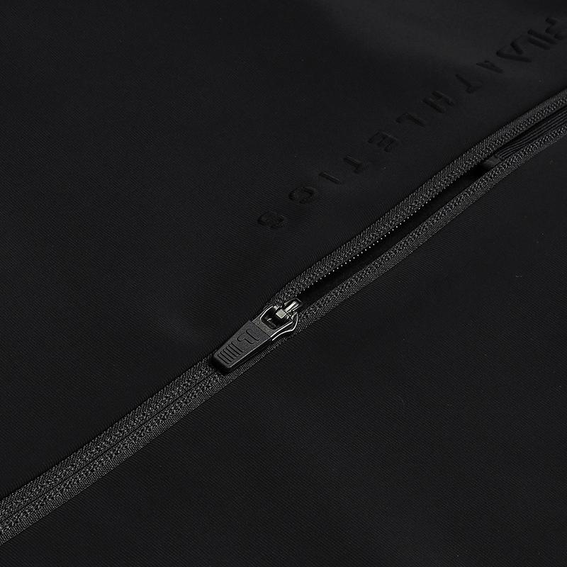 Fila Fleece Version Simple Warm Fitness Sports Casual Versatile Comfortable Knitted Jacket Men Jacket Deep-Black A11M611509FBK