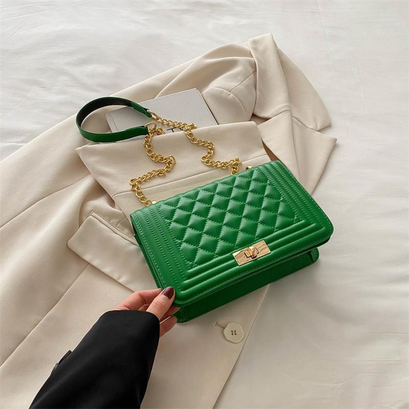 Stylish Korean Fashion Small Square Crossbody Bag For Women Pu Leather Trendy Street Style Handbag