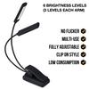 Andifany Clip-on LED Music Stand Light - Flicker-Free, Fully Adjustable, 6 Brightness Levels - for Reading, Orchestration, Mixing, and DJing