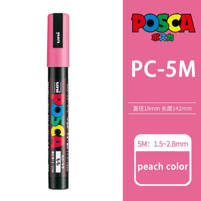 Uni POSCA Marker Farbstift, 39 Farben PC-5M/44 PC-3M/36 PC-1M, Acryl Steinmalerei Zeichnen Graffitti Marker Kunstbedarf