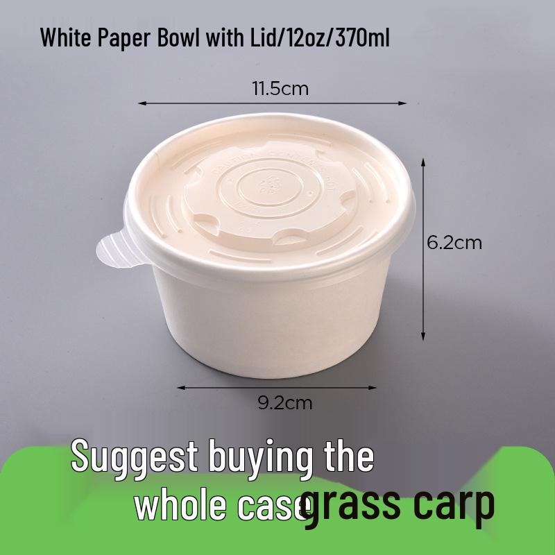 Kraft Color Paper Soup Bowl – Disposable Round Soup Box for Takeout & Fast Food