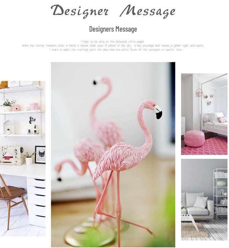 Creative Flamingo Ornament for Home, Living Room, or Bedroom Decor