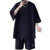 Men's Trendy Summer Casual Two-Piece Sports Set - Short-Sleeved Top and Shorts