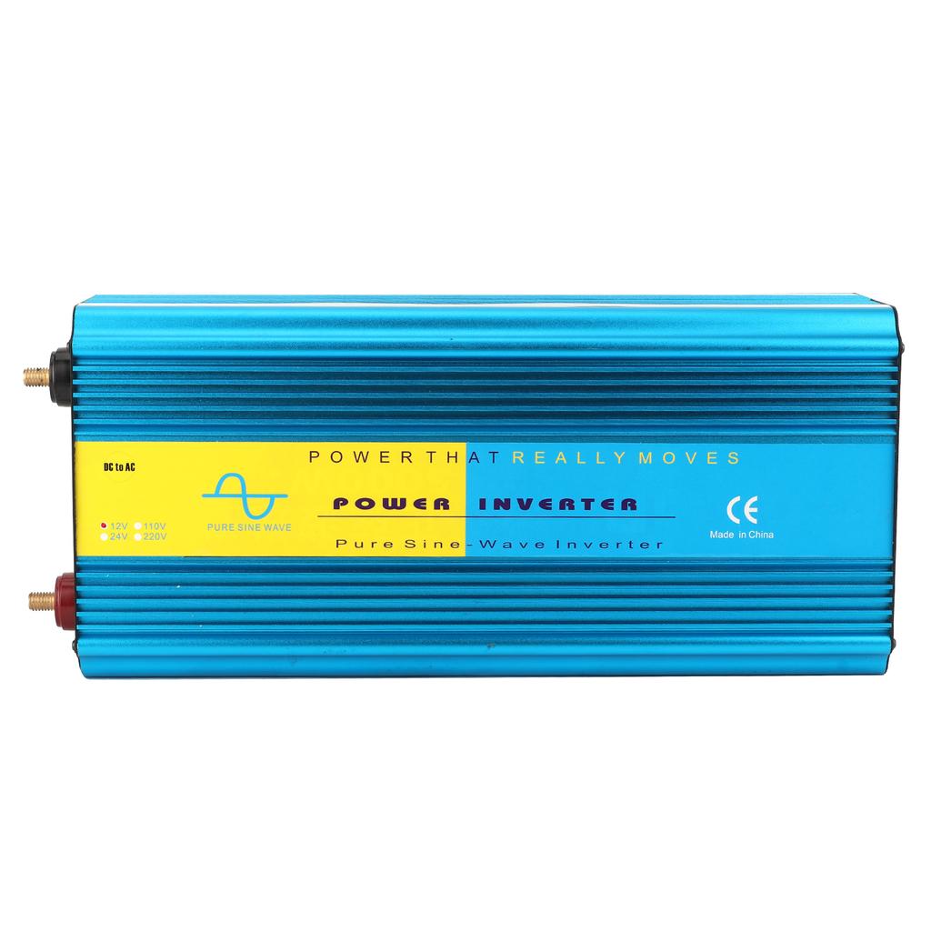 LCD USB Power Inverter Super Power Pure Sine Wave 2 Universal Plugs Dual Fan for Heat Dissipation 8000W