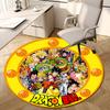 1pc Dragon Ball Characters Artwork Round Carpet, Made of Polyester,Perfect for Decorating Office Chairs, Living Rooms,Vibrant Decorative Rug