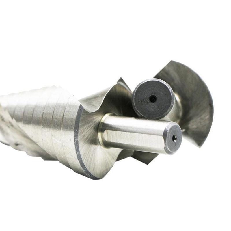 HSS Cobalt Step Drills Bit High Speed Steel Nitrogen Spiral Triangle Shank Drill Bit Set for Metal Cone