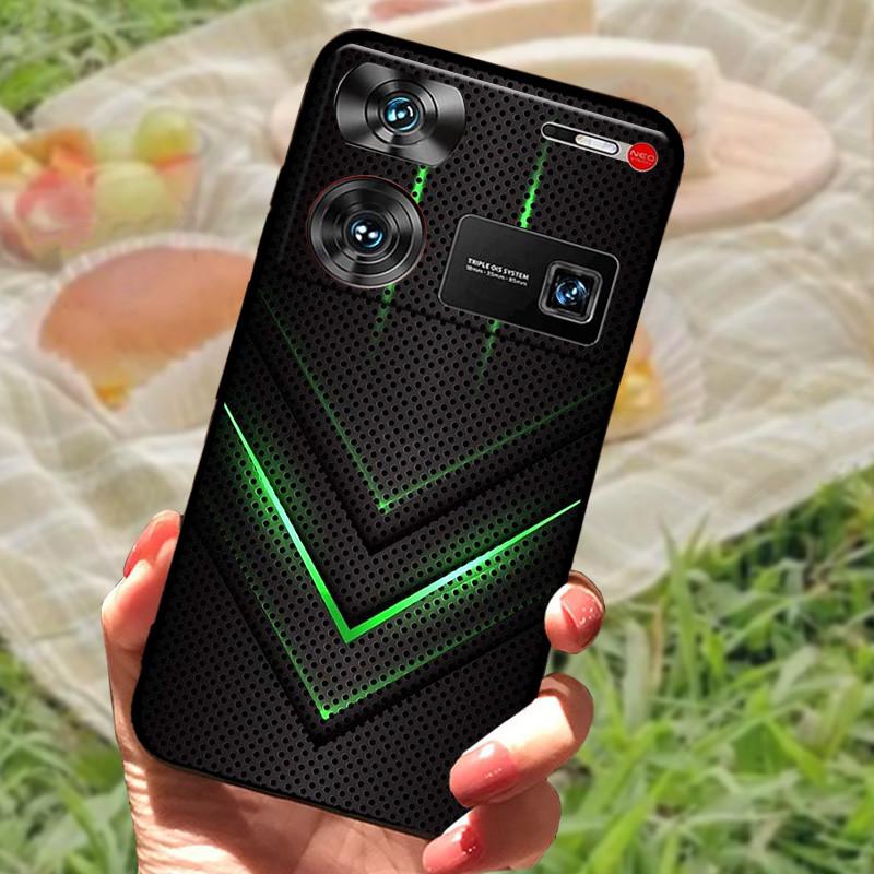 Shockproof Funda For ZTE Nubia Z60 Ultra Case Silicon Black Soft Bumper for Nubia Z60 Ultra Phone Cases Z60Ultra Cartoon Shell