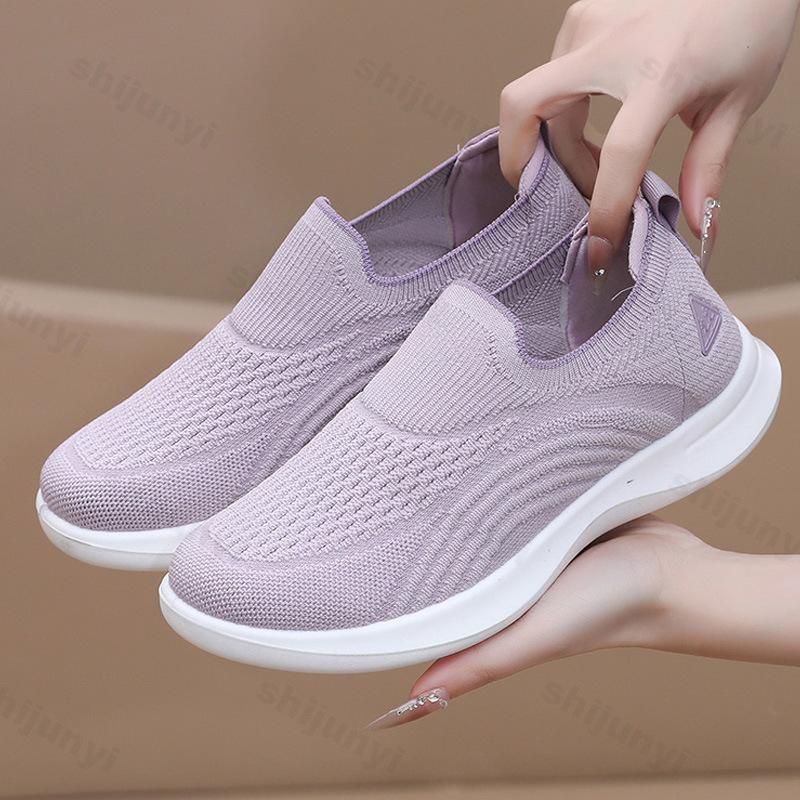 Couple Walking Shoes Autumn Women's Fashion Soft Sole Non Slip Casual Shoes Lightweight Comfortable Men's Breathable Mesh Shoes