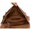 Herren 18" Retro Büffelleder Laptop Messenger Bag Büro Aktentasche
