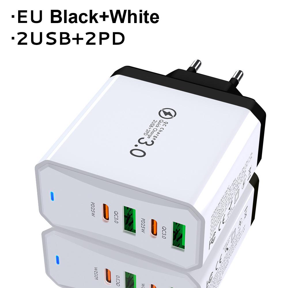 PD65W GaN Dual-Port Fast Charger for Computers & Tablets, EU Standard
