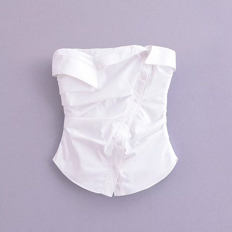 Fashion Wind 2024 Spring New Arrival Female Stylish Silm All-Matching Striped Tube Top Tops 3067033 250