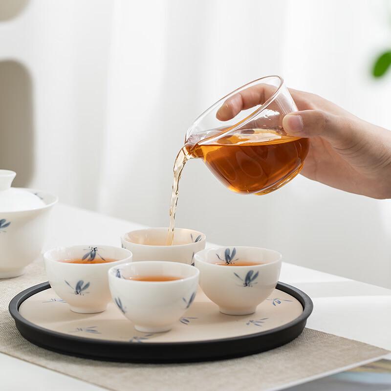 Panda Bamboo Ceramic Travel Tea Set