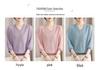 Stylish Casual V-neck Hollow Knit Top for Middle-Aged Women