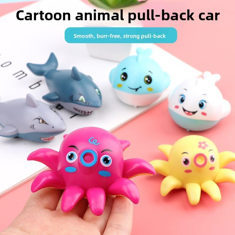 Dolphin Animal Marine Toy With Pull Back Mechanism For Kids Skills Learning