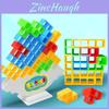 Colorful Abs Plastic Tetris Blocks Toy Set Non-electric Diy Educational Game