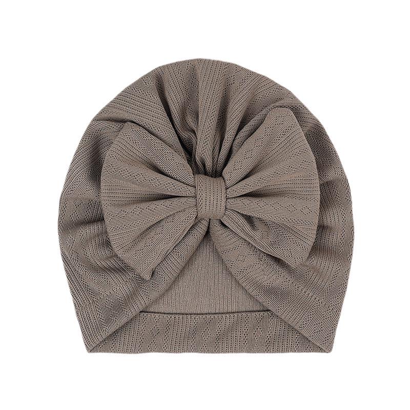 2026 Nová dětská čepice s velkou mašlí - 12 barev, Roztomilá nákrčníková čepice pro chlapce a dívky