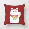 New Style of Lucky Cat Series Pillowcases, Home Office Sofa Pillow Cushion Covers, Seats