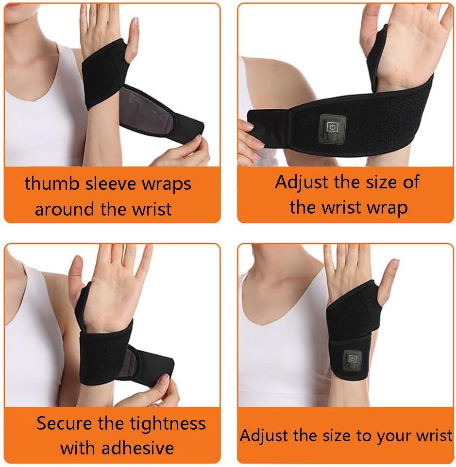 Electric Heating Wrist Protector Sports Protection Breathable USB Heated Hand Massager Support WristBand Pad Healthy Care Tools