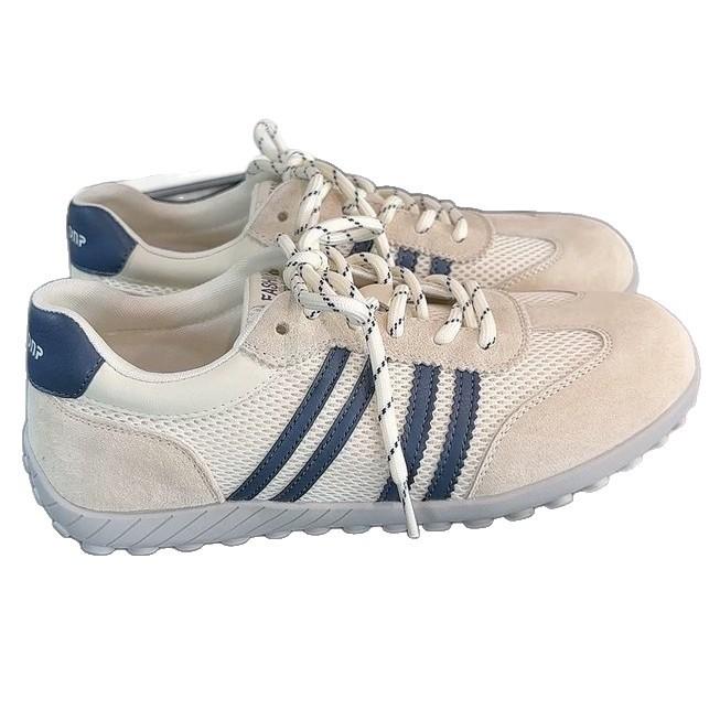 Retro color matching lace-up German training shoes women's 2025 new versatile casual sports breathable mesh Forrest Gump white shoes