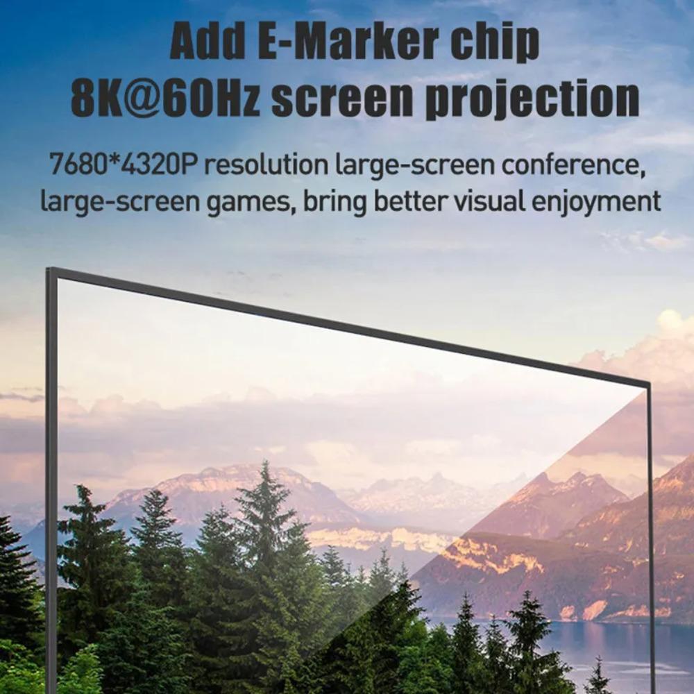 40Gbps USB C zu Typ C Datenkabel 8K@60Hz USB4.0 Typ C Datenleitung Handy Zubehör